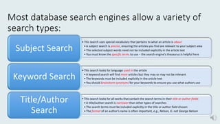 Search types | PPT