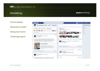 sa h / Messe Frankfurt 25.04.2012 um 11 Uhr
erc-expo

Darstellung


Chronik abbilden

Meilensteine erstellen

Beitrag oben fixieren

Fanbeiträge separat




2012 // Paseo Marketing                       Seite 34
 