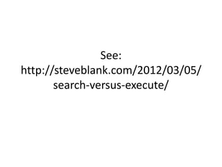 Search versus execution | PPTX