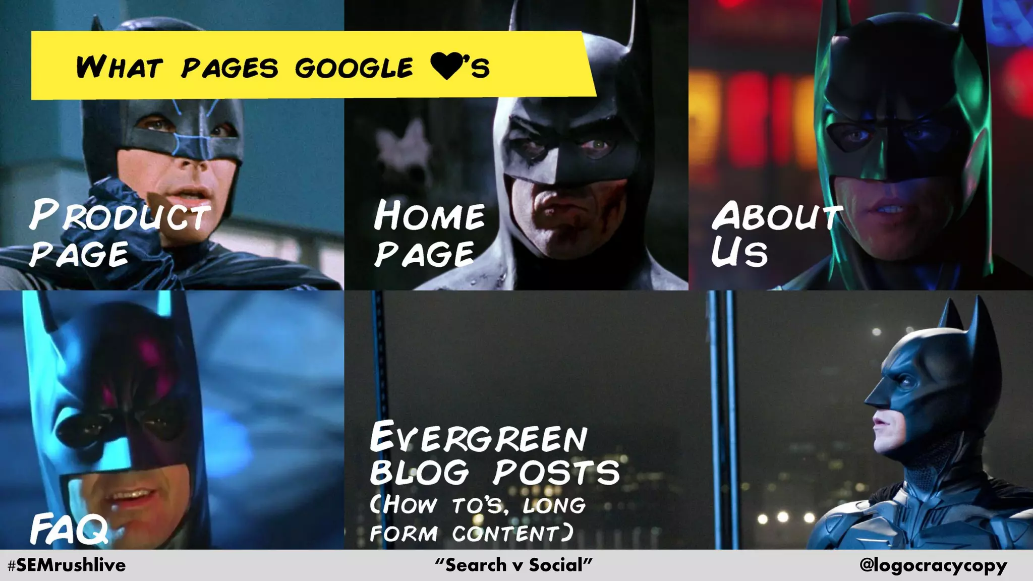 #SEMrushlive “Search v Social” @logocracycopy
 