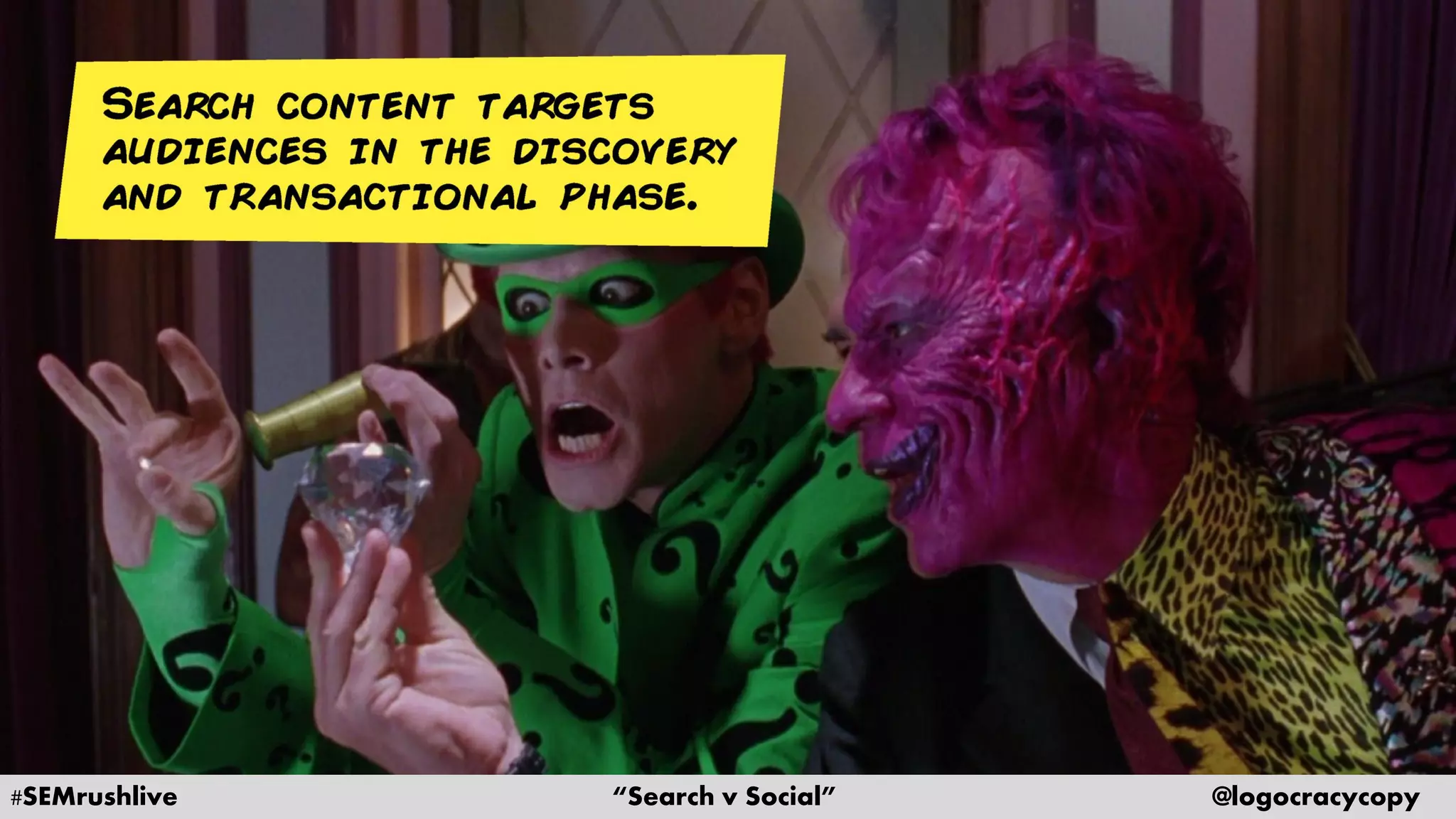 #SEMrushlive “Search v Social” @logocracycopy
 