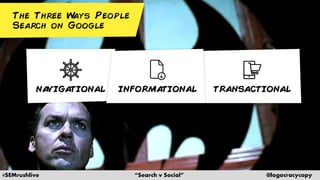 #SEMrushlive “Search v Social” @logocracycopy