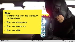 #SEMrushlive “Search v Social” @logocracycopy