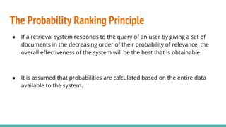 Search: Probabilistic Information Retrieval | PDF