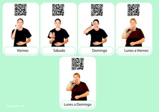 Viernes Sábado
Lunes a Domingo
Lunes a Viernes
Domingo
Señario II • 48
 