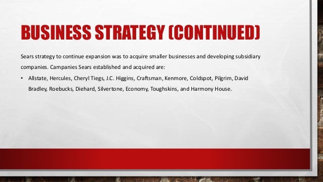 Sears Case Study