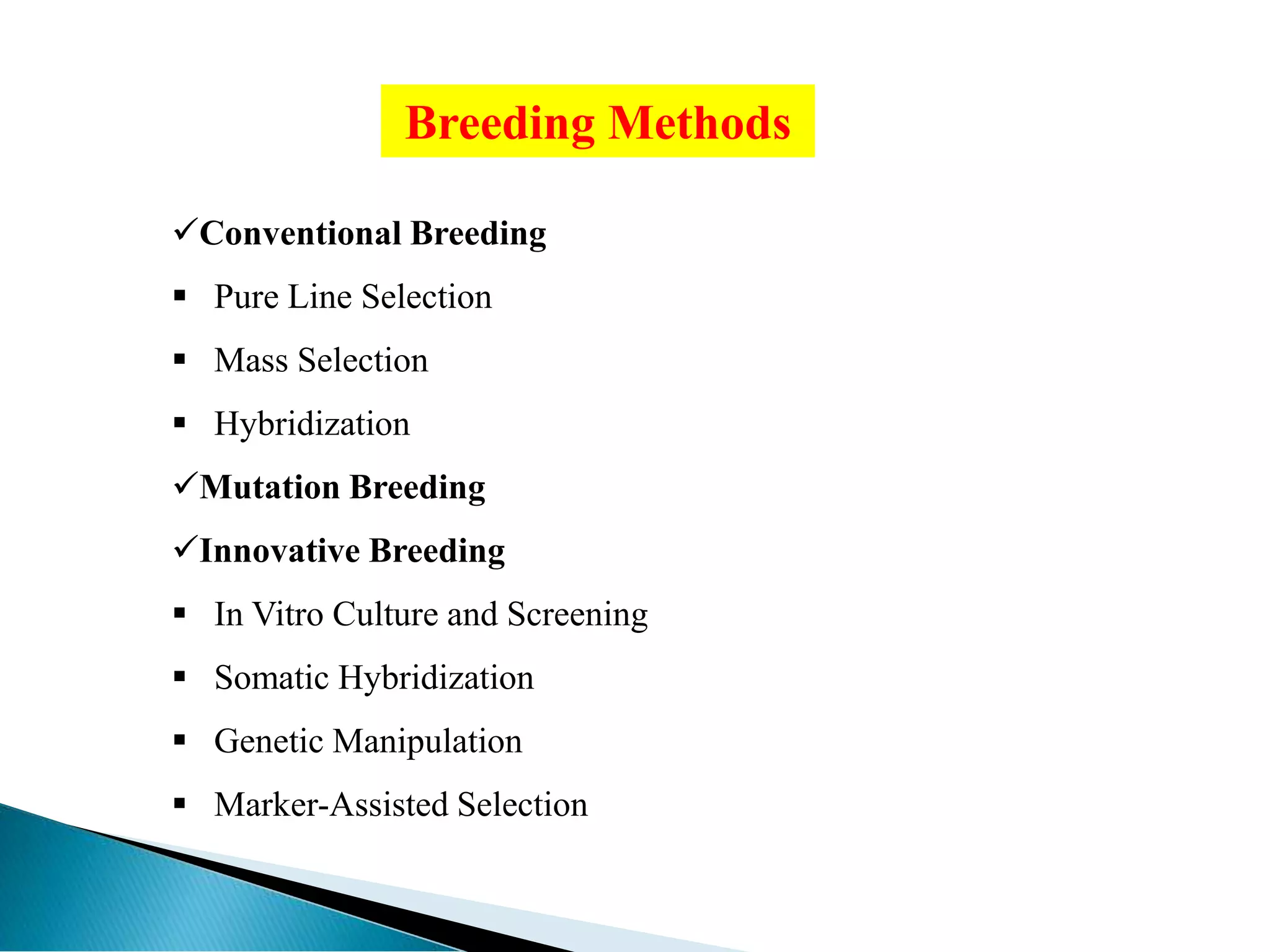 Seasame breeding, Crop Improvement kharif | PDF