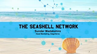 The Seashell Network
Sunder Madakshira
Head Marketing, EdgeVerve
1
 