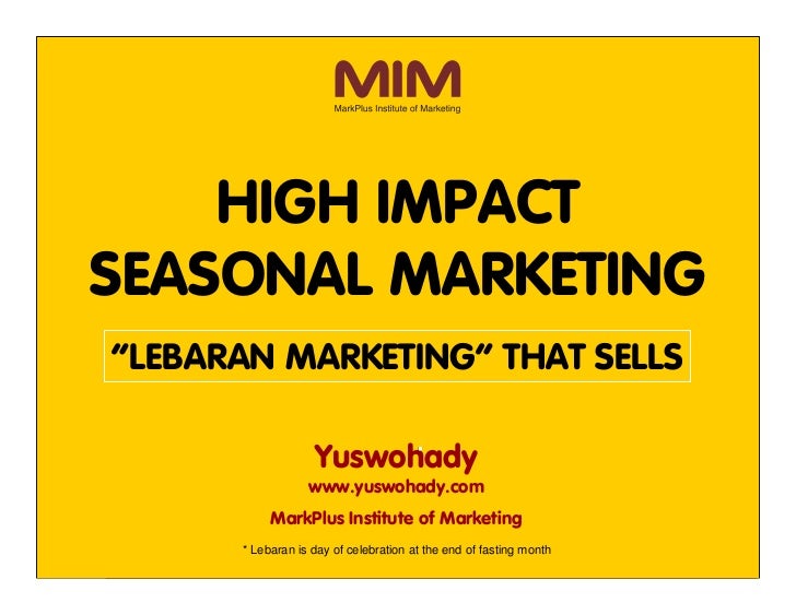 Seasonal Marketing