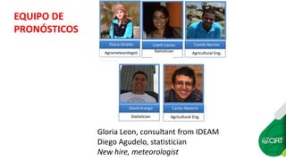 Seasonal climate forecasts in colombia 