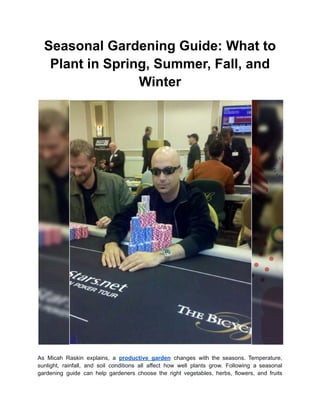 Seasonal Gardening Guide_ What to Plant in Spring, Summer, Fall, and ...