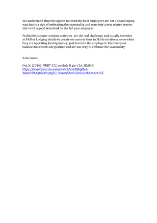 Seasonality on the ski resort employment | PDF