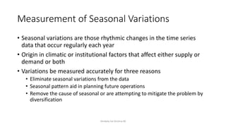 Seasonal variations | PPTX
