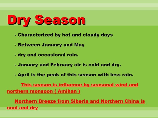 Seasons in the Philippines | PPT | Weather | Science