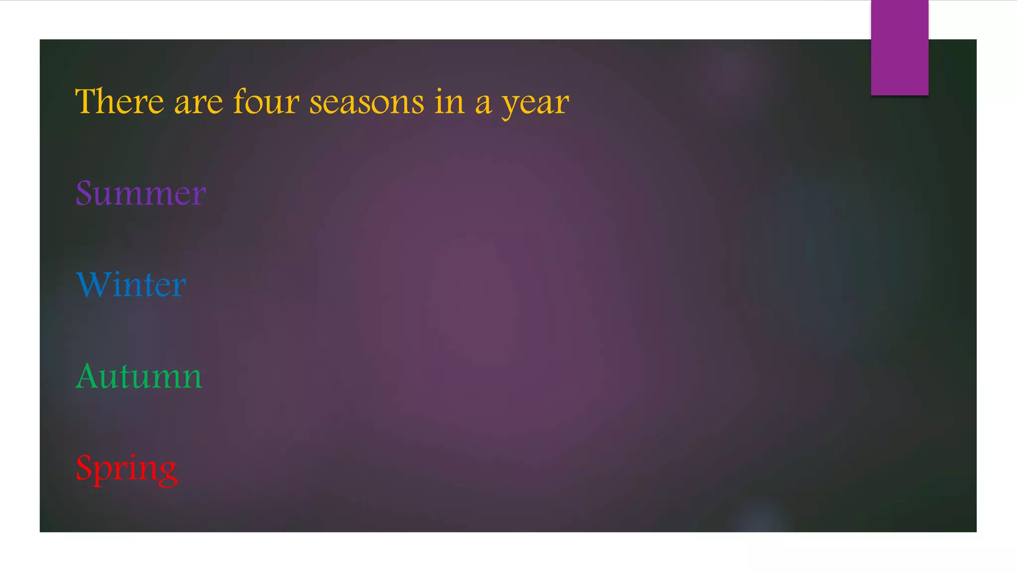 Seasons for grade 1 | PPTX