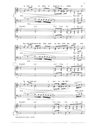 Seasons of Love | PDF