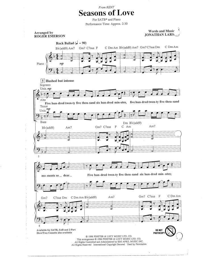Seasons Of Love