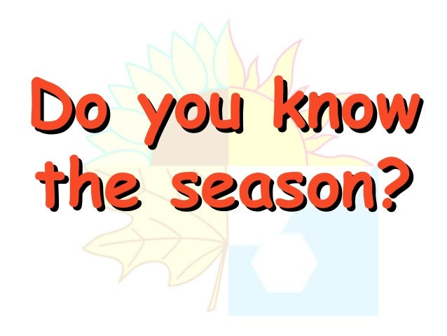 seasons powerpoint