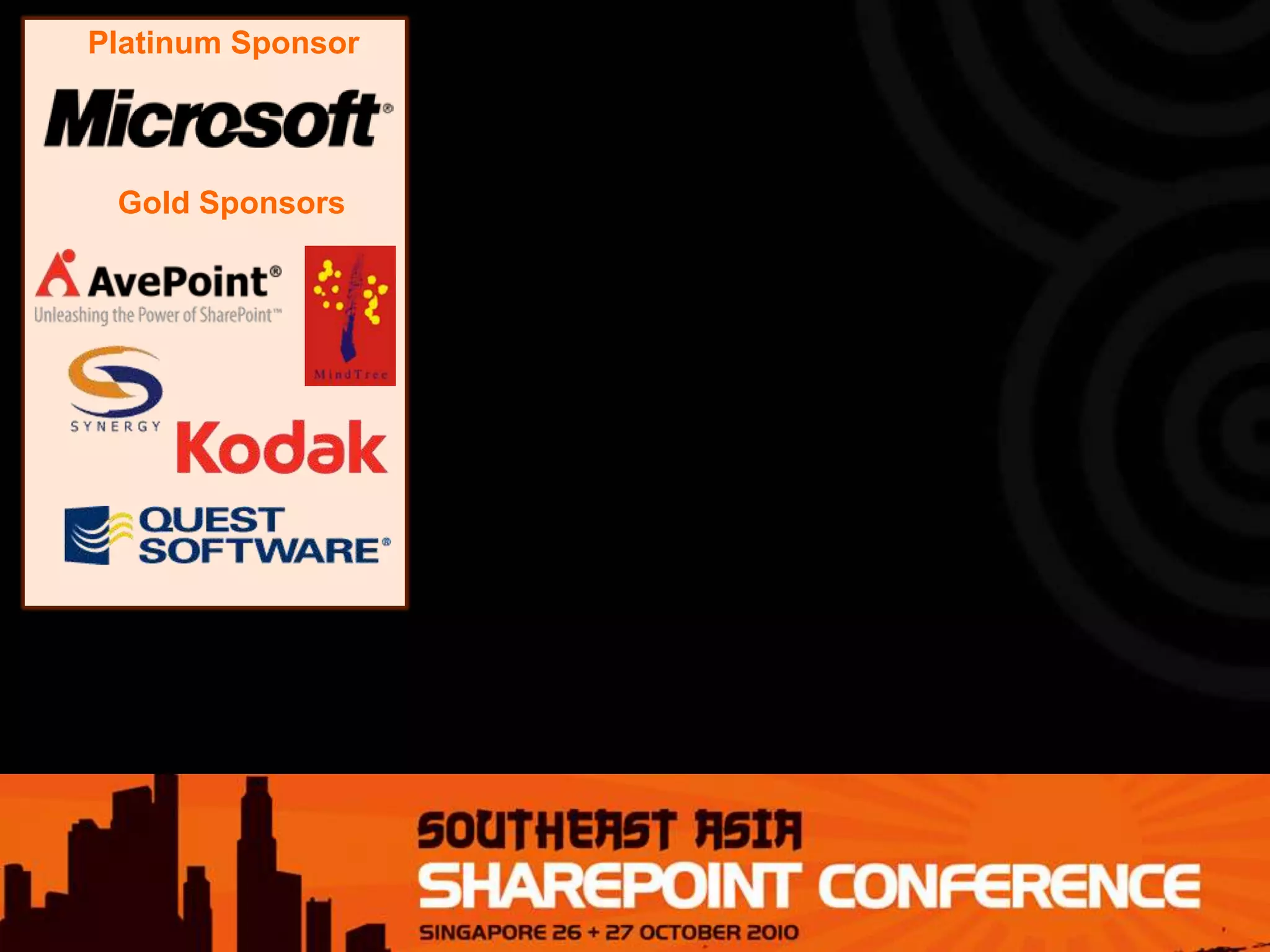 Platinum Sponsor
Gold Sponsors
 