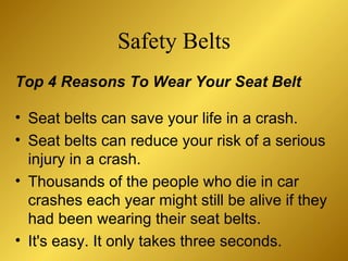 Seatbelt Safety Overlooked | PPT