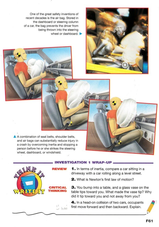Seat belts and air bags