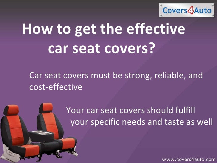 Custom Seat Covers For Pleasant Car Interiors
