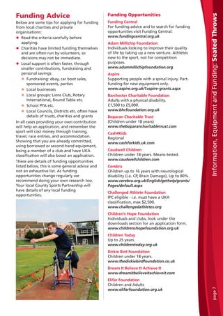 Funding Advice
Below are some tips for applying for funding
from local charities and private
organisations:
u Read the cri...