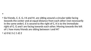 Challenging Seating Arrangement Puzzles for Logical Reasoning Practice ...