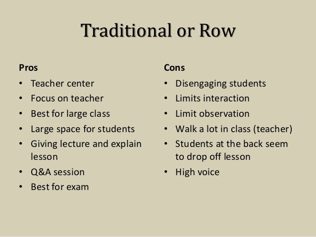 seating arrangement