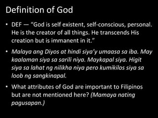 God Def Seats SOM-TOPC-02 - Theology proper | PPTX