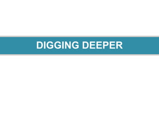 DIGGING DEEPER
