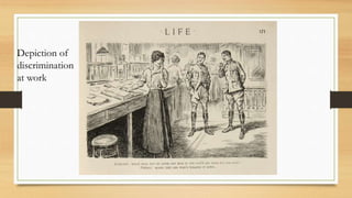 Depiction of
discrimination
at work
 