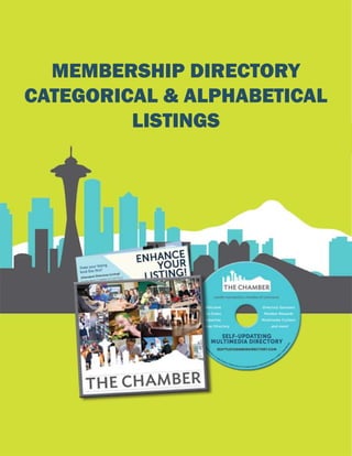 MEMBERSHIP DIRECTORY
CATEGORICAL & ALPHABETICAL
LISTINGS
 