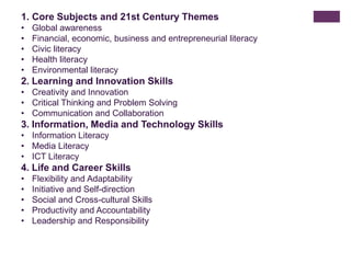 Core Subjects and 21st Century ThemesGlobal awareness 