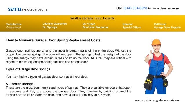 How To Minimize Garage Door Spring Replacement Costs Seattle Garage