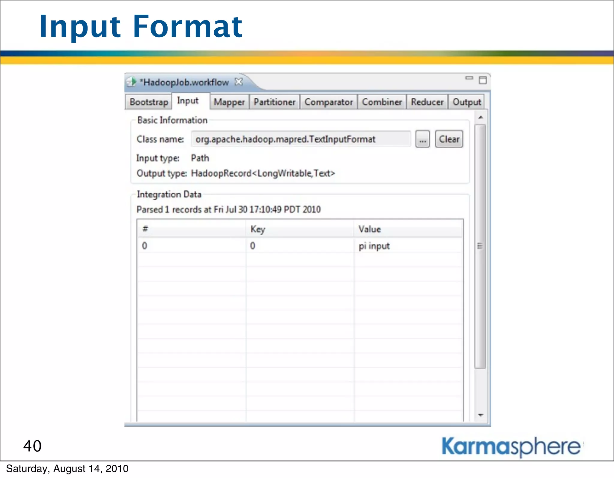 Input Format




   40
Saturday, August 14, 2010
 