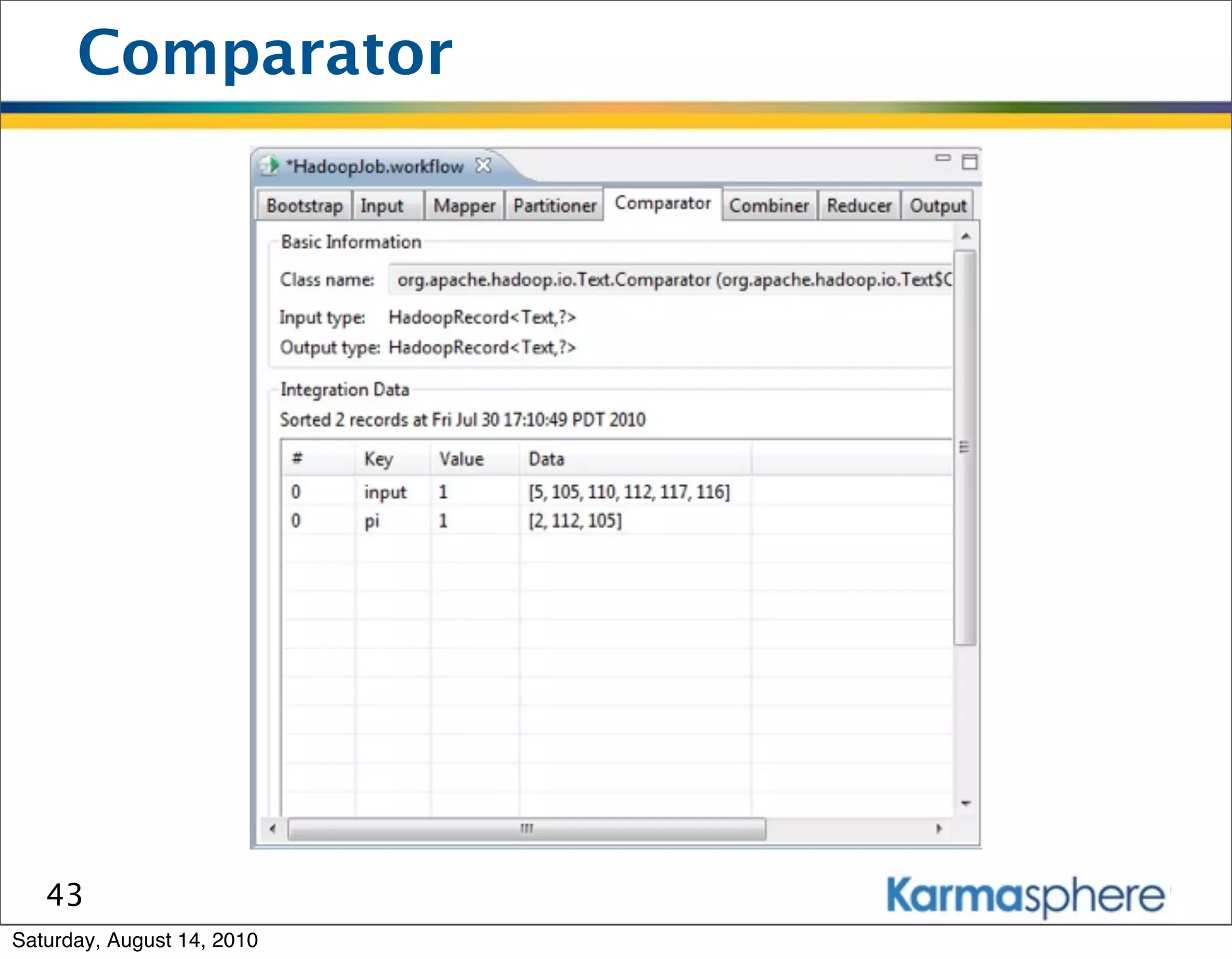 Comparator




   43
Saturday, August 14, 2010
 