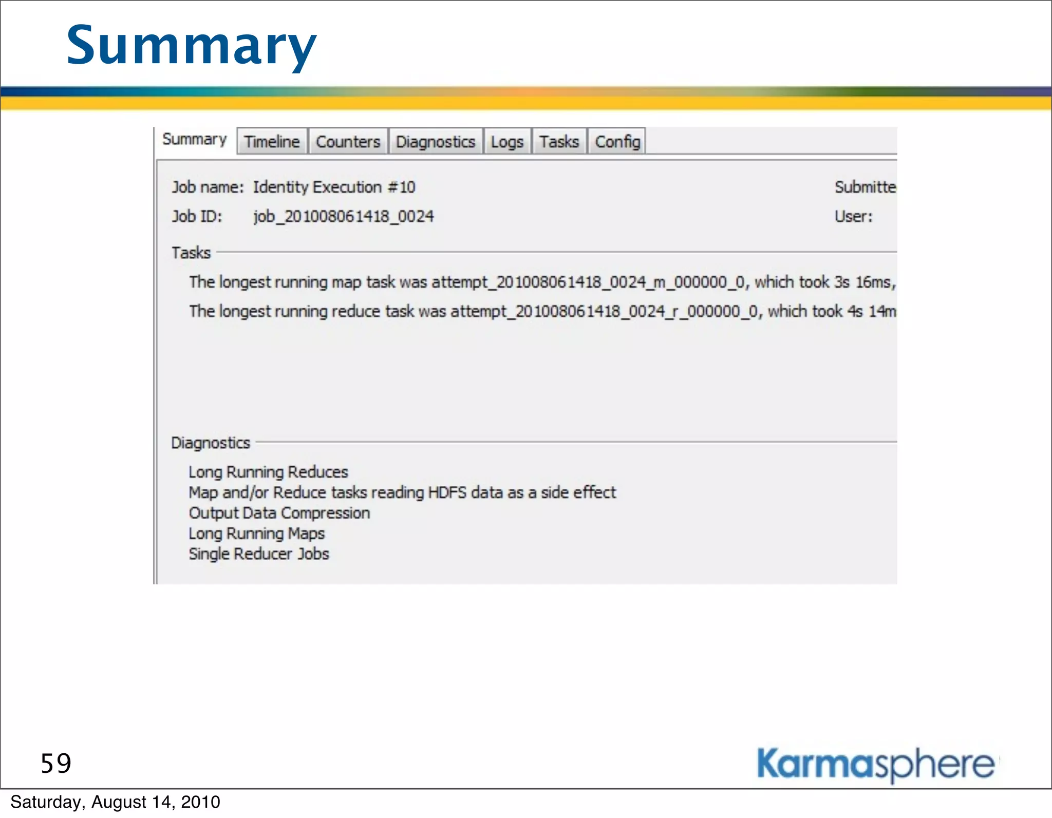 Summary




   59
Saturday, August 14, 2010
 