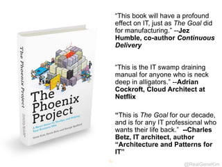 @RealGeneKim 
One Of The Highest Predictors Of 
Performance 
 