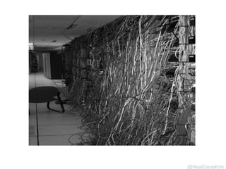 @RealGeneKim 
IT Ops And Dev At War 
13 
 