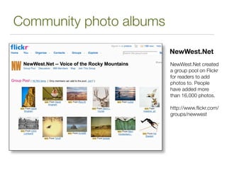 Community photo albums

                         NewWest.Net
                         NewWest.Net created
                ...