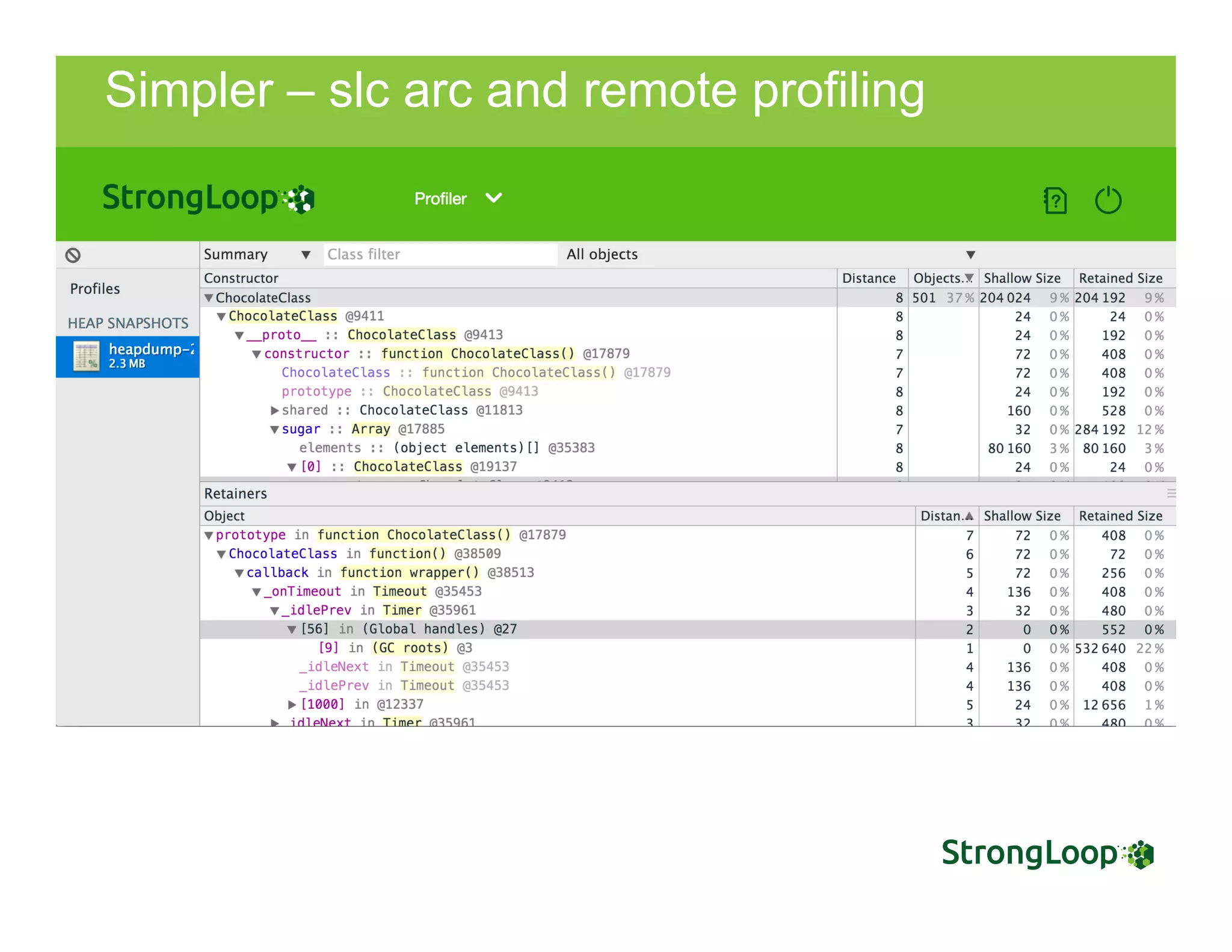 Simpler – slc arc and remote profiling
 