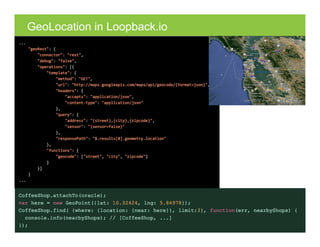 GeoLocation in Loopback.io
 
