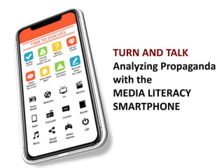 TURN AND TALK
Analyzing Propaganda
with the
MEDIA LITERACY
SMARTPHONE
 