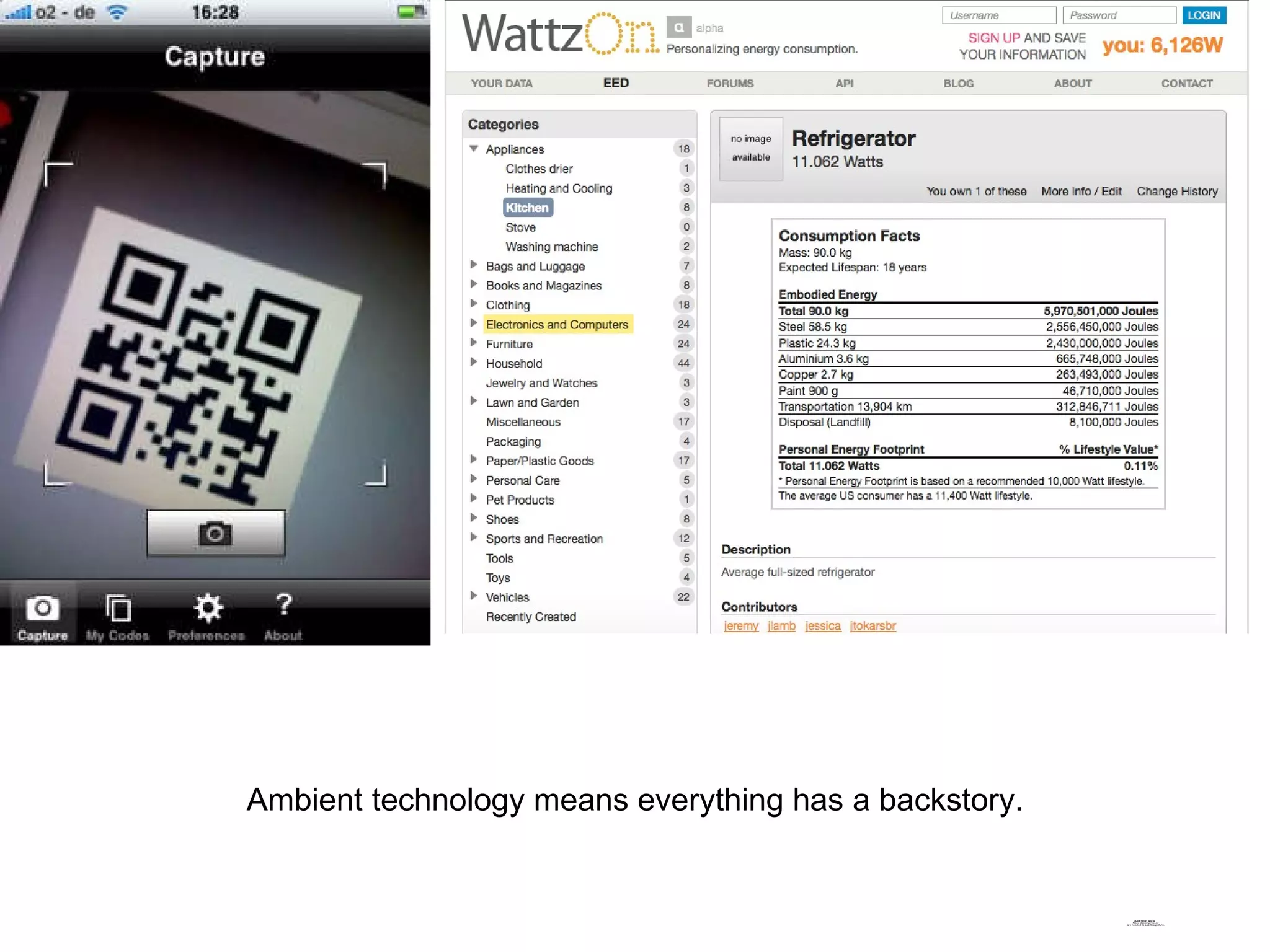Ambient technology means everything has a backstory. 