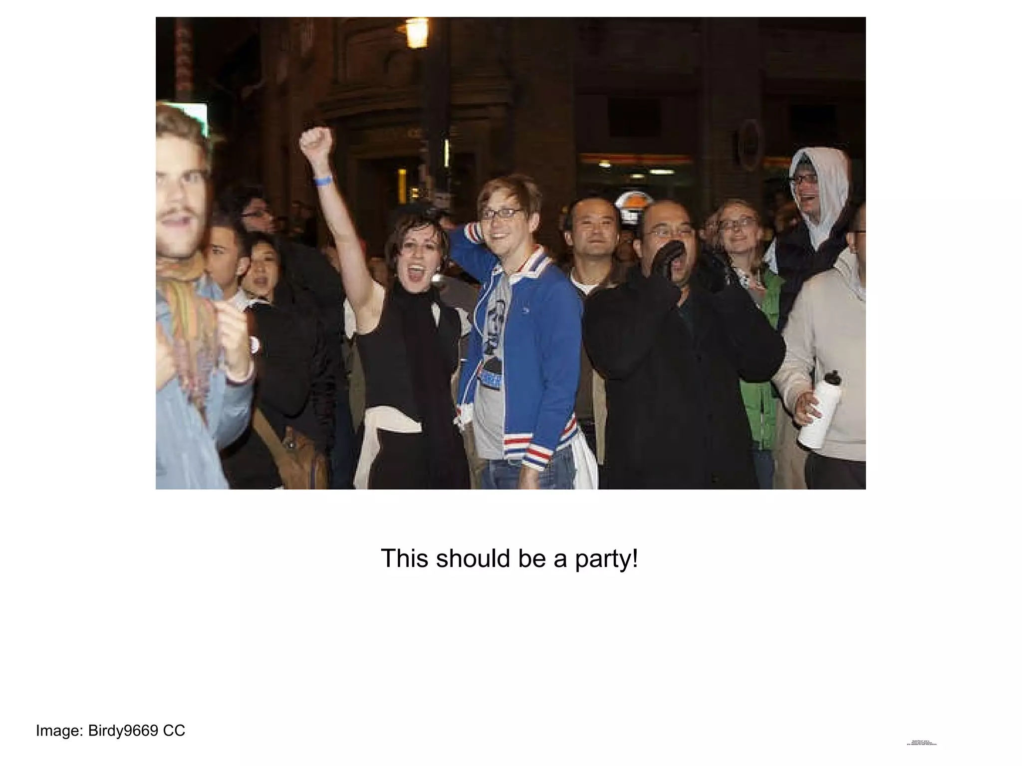 This should be a party! Image: Birdy9669 CC 