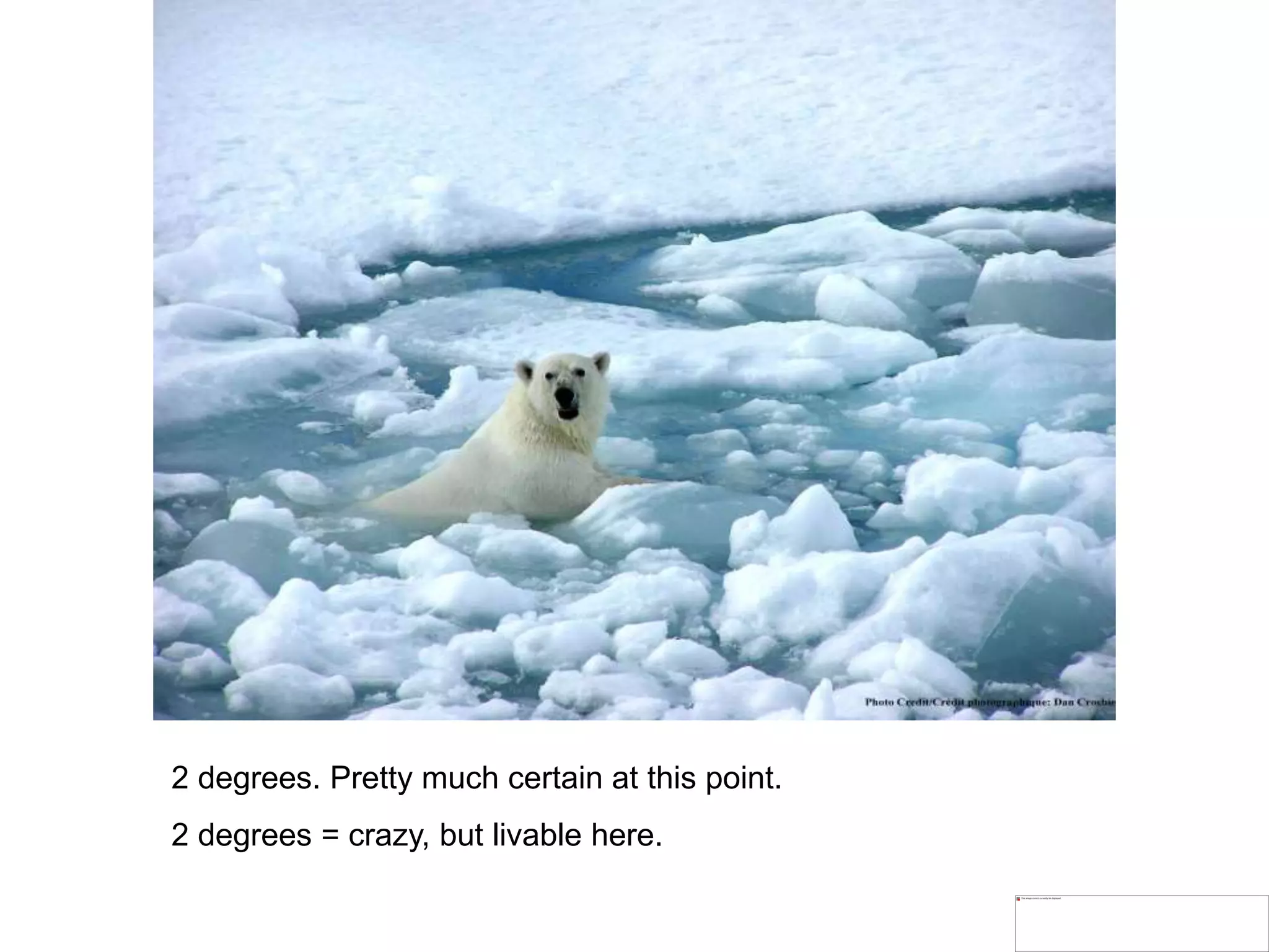 2 degrees. Pretty much certain at this point.
2 degrees = crazy, but livable here.
 