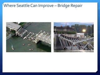 Where SeattleCan Improve – Bridge Repair
 