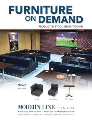 FURNITURE
ON

DEMAND
PRODUCT IN STOCK. READY TO SHIP.

COLLECTION

Corner

Armless Chair

C70 - Square

 