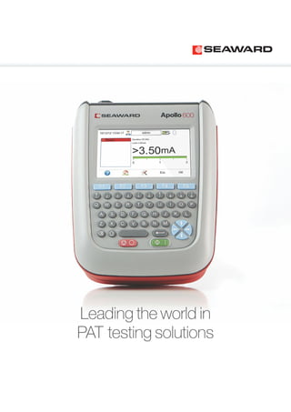 Leading the world in
PAT testing solutions
 